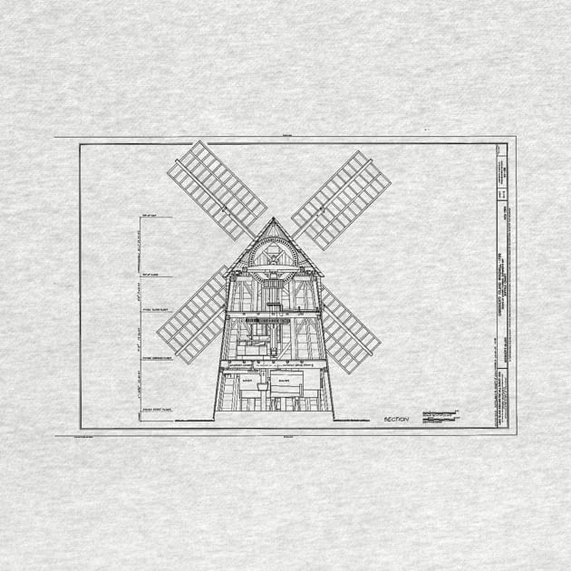 Windmill Drawing by JonHerrera